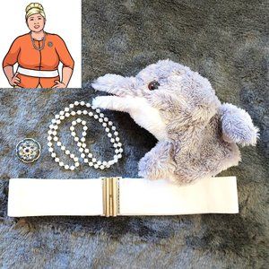 Pam Poovey from Archer Costume Cosplay XL Belt Brooch Accessories Dolphin Puppet